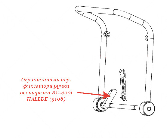 ОГРАНИЧИТЕЛЬ ПЕР. ФИКСАТОРА РУЧКИ для овощерезки Hallde