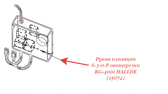 РУКАВ ИЗОЛЯЦИИ 6.3-0.8 для овощерезки Hallde