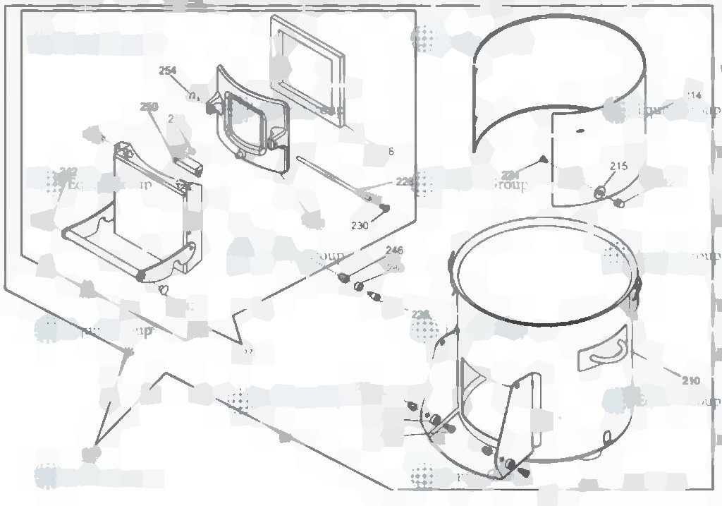 Корпус в сборе для картофелечистки Sirman PPJ20 IV9800676