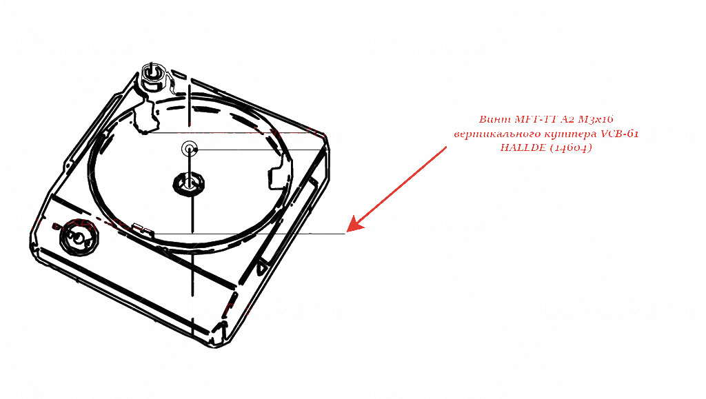 Винт MFT-TT A2 M3X16 для куттера Hallde