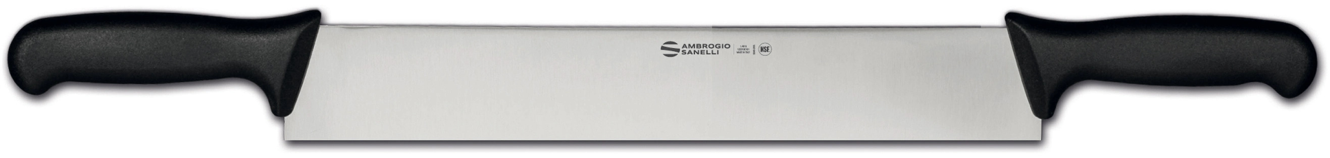 Нож Sanelli Ambrogio SW44036B, для сыра с двумя ручками 360 мм, черный