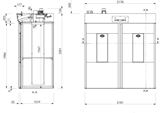 Деталировка на расстоячный шкаф Zucchelli Forni Cella Rotor 60х80 2Р-2С.