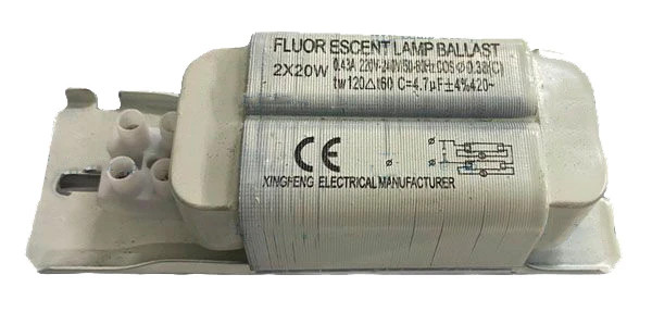 Дроссель 2X20W для лампы инсектицидной Hurakan HKN-MID