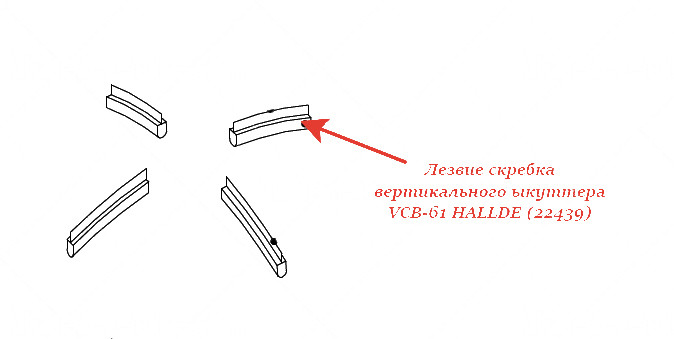ЛЕЗВИЕ СКРЕБКА для куттера Hallde