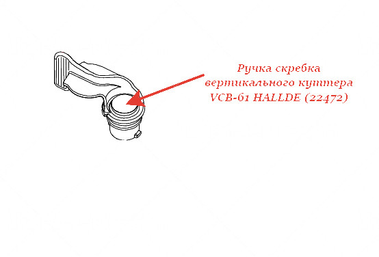 РУЧКА СКРЕБКА для куттера Hallde