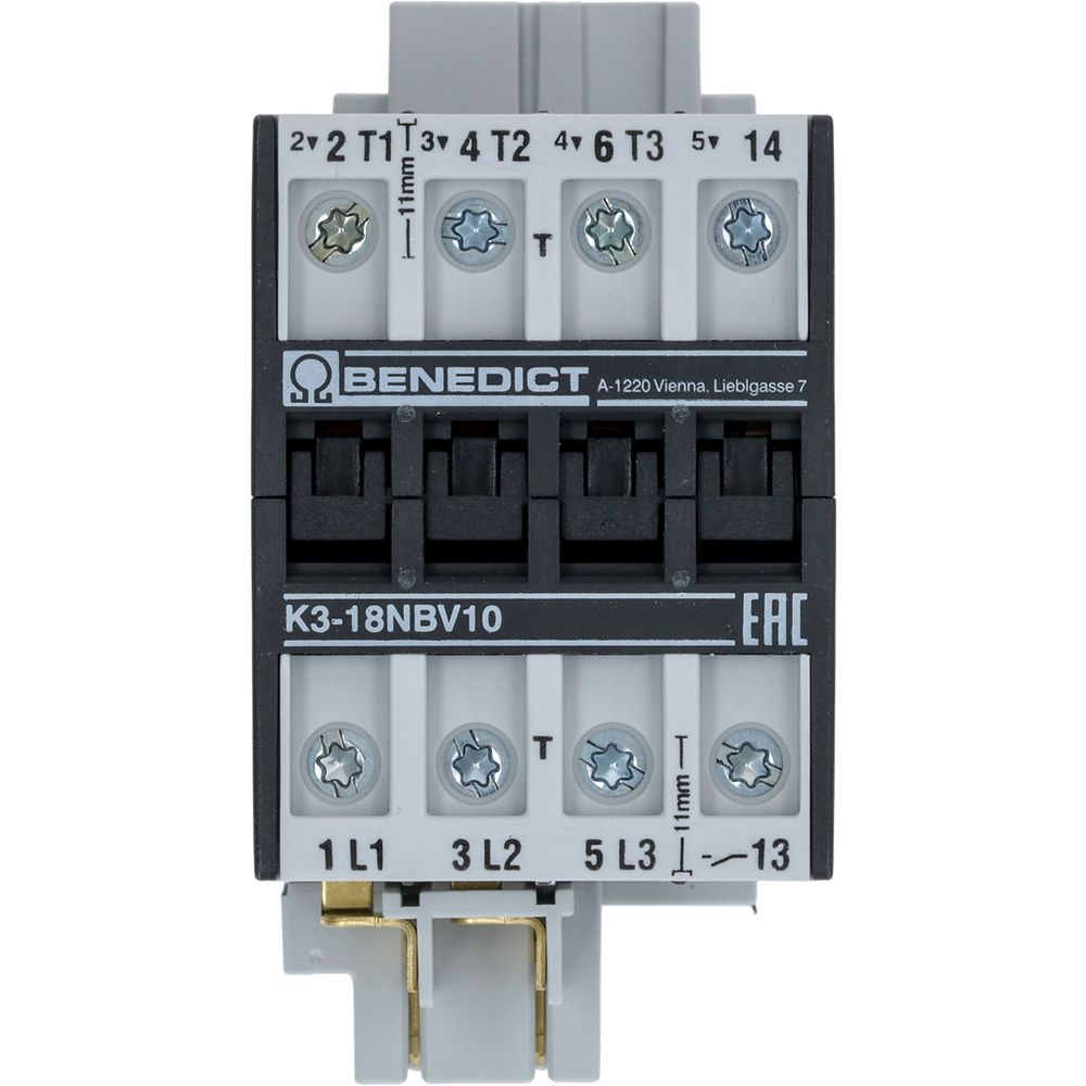 Контактор силовой тип K3-18NBV10 190R T B01 AZ BENEDIKT &amp;amp; JÄGER 4006454P