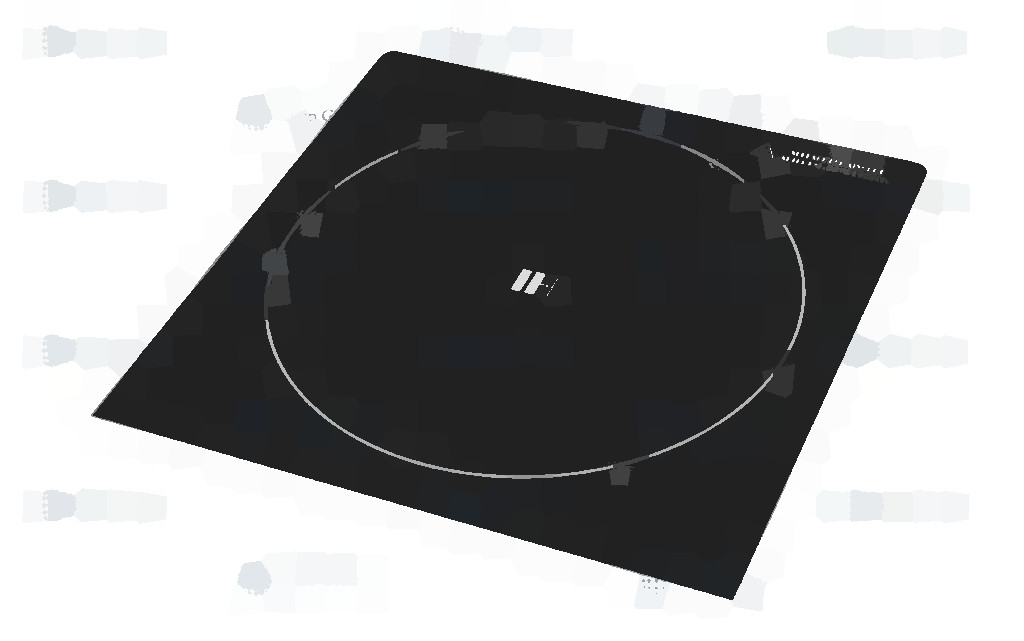 Стеклокерамическая поверхность для плиты индукционной Hurakan 372.5 X 380