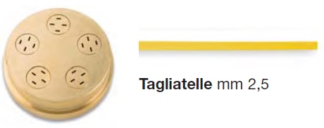 НАСАДКА-ЭКСТРУДЕР Д/CHEF-IN-CASA TAGLIATELLE 2,5 MM 289
