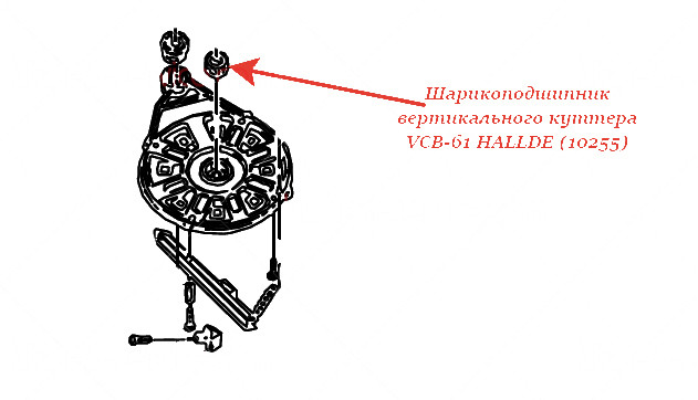 ШАРИКОПОДШИПНИК, для куттера Hallde