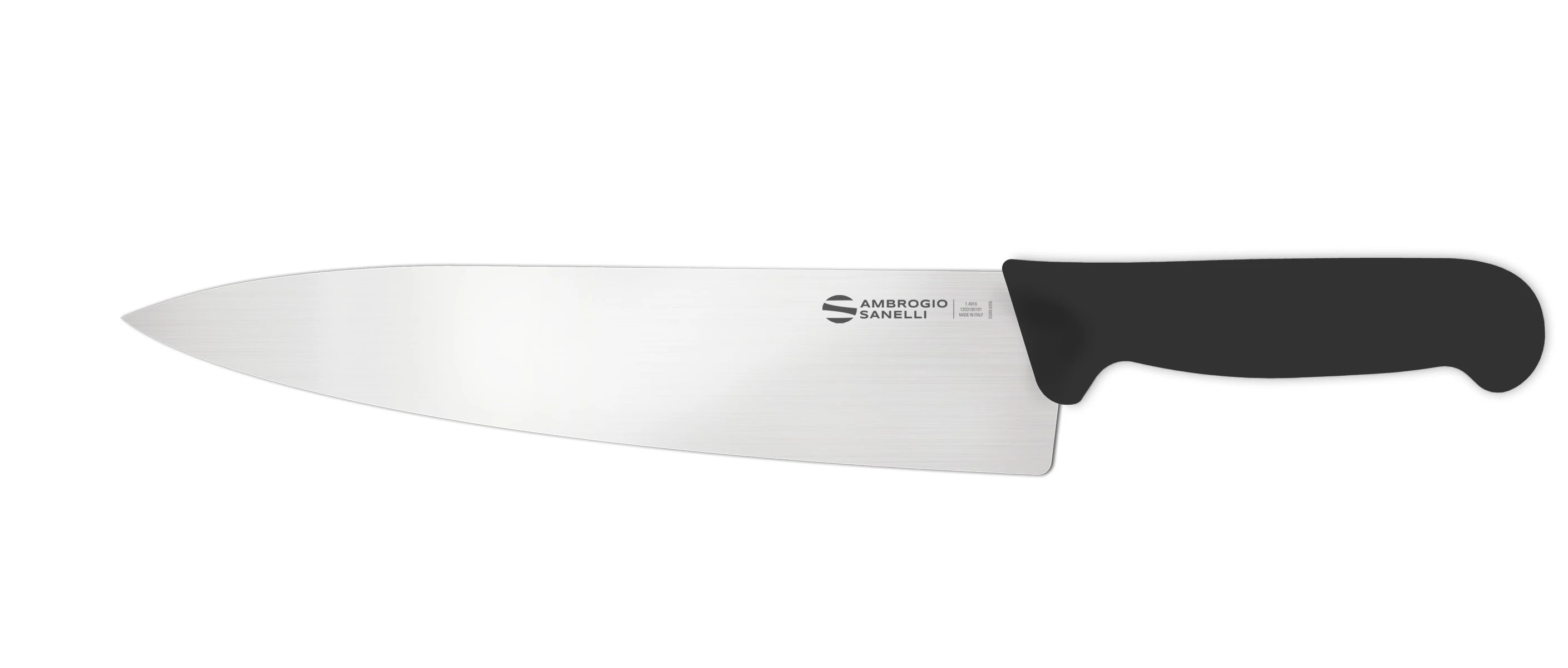 Нож Sanelli Ambrogio серии Supra, SC49026B, кухонный 260 х 57 мм, черный