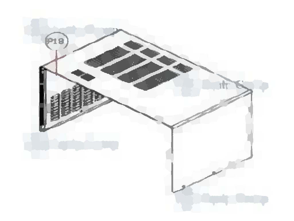 Корпус свч печи Hurakan HKN-WP900/HKN-WP900G поз P18
