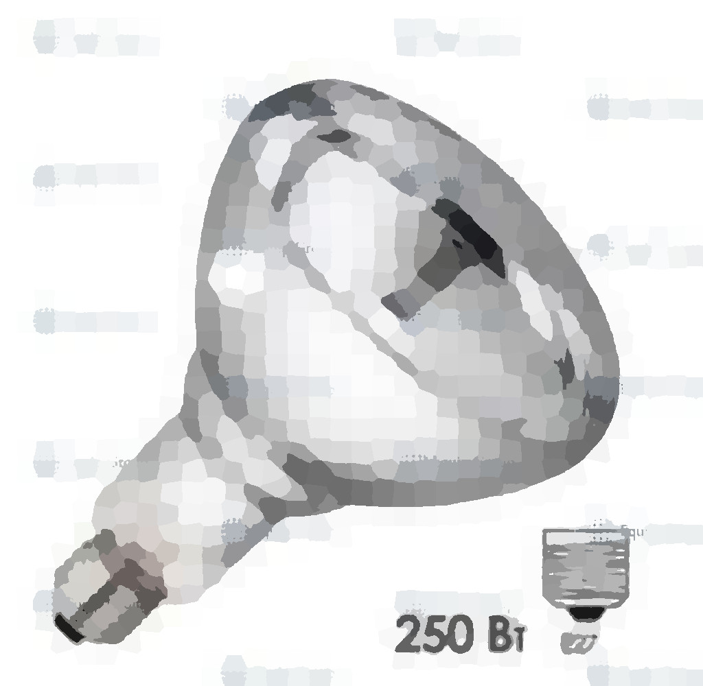 Лампа 250W е27 для лампы инфракрасной Hurakan HKN-DL