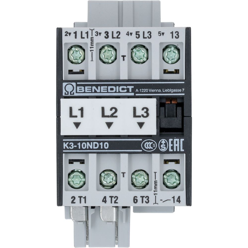 Контактор силовой тип K3-10ND10 190R T B01 AZ BENEDIKT &amp;amp; JÄGER 4006449P