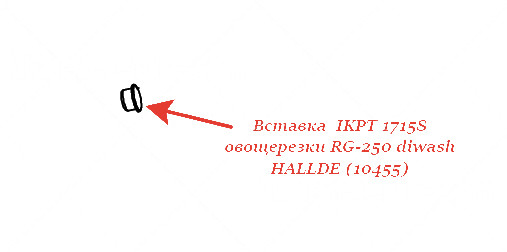 ВСТАВКА, IKPT 1715S для овощерезки Hallde