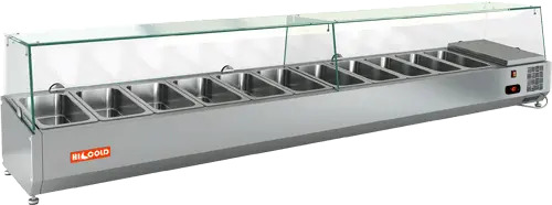 Витрина охлаждаемая тип VRT, мод. VRTG 2280 (настольная, для ингредиентов)