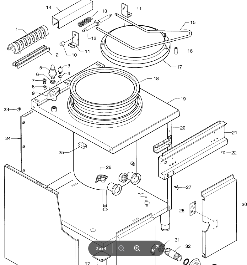 Деталировка для Electrolux 168136