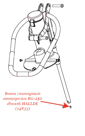 СТОПОРНЫЙ ВИНТ для овощерезки Hallde