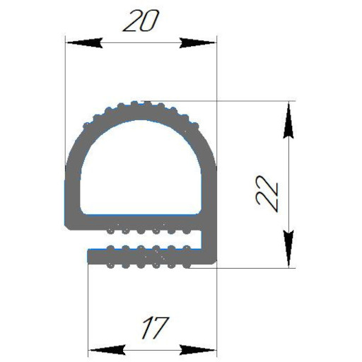 №334А Уплотнение силиконовое Bassanina FR.RI.010.020