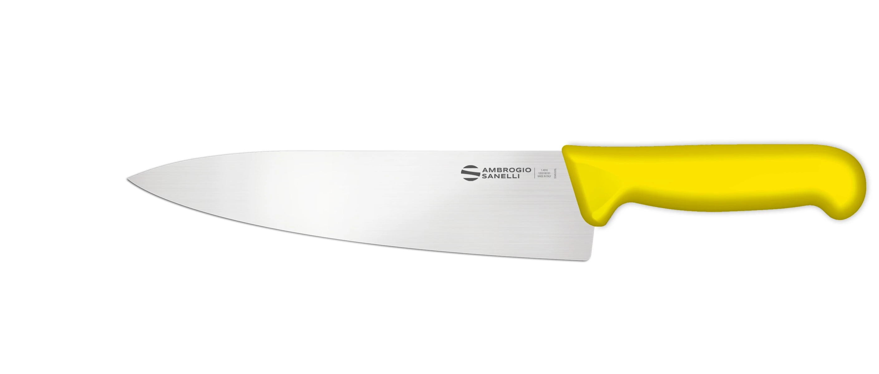 Нож Sanelli Ambrogio серии Supra Colore, SC49024Y, кухонный 240 х 56 мм, желтый