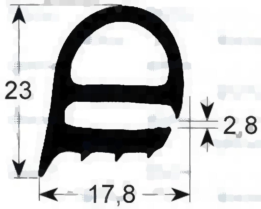 Уплотнение двери Rational 5012.0704