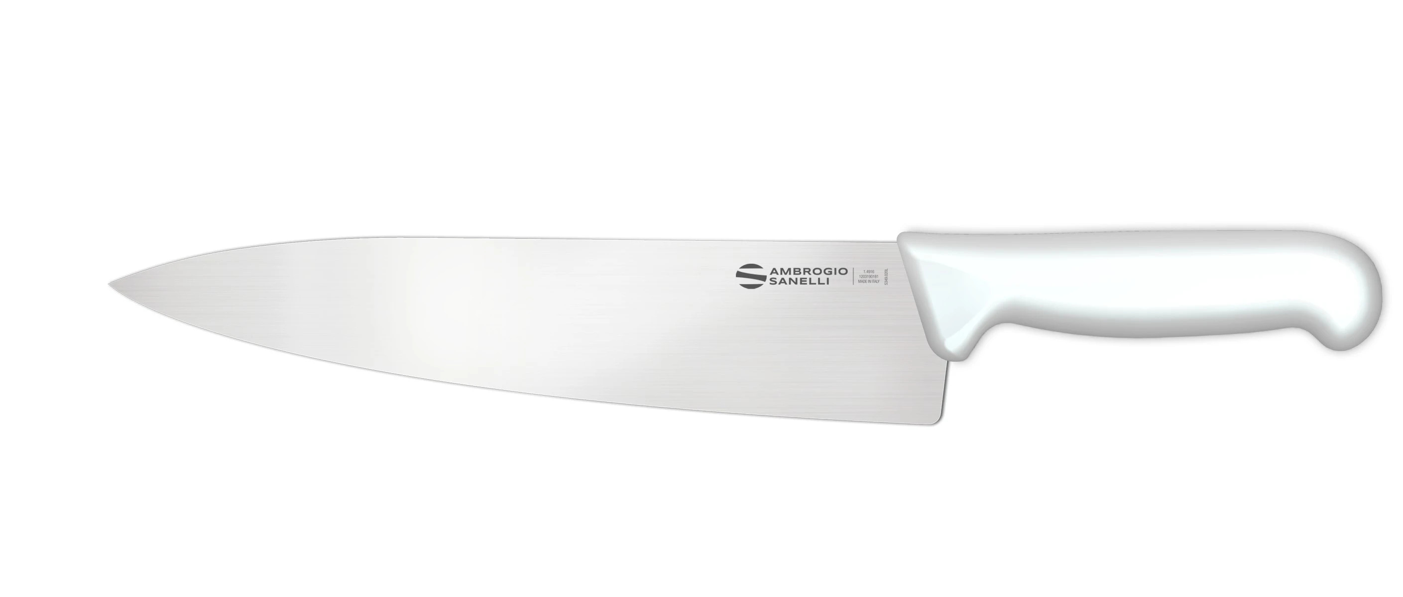 Нож Sanelli Ambrogio серии Supra Colore, SC49026W, кухонный 260 х 57 мм, белый