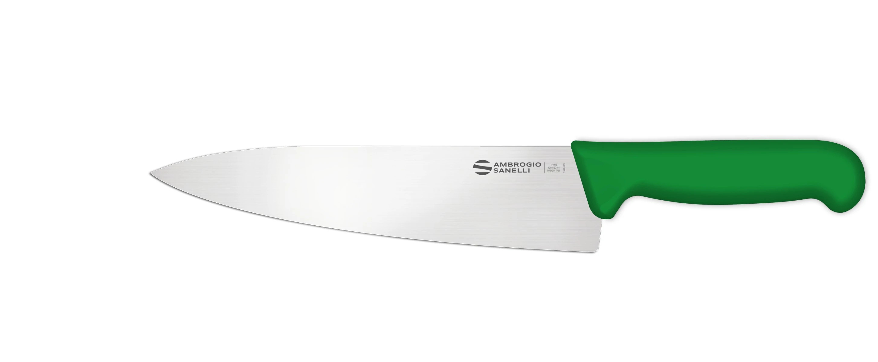 Нож Sanelli Ambrogio серии Supra Colore, SC49024G, кухонный 240 мм, зеленый