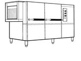Деталировка конвейерной посудомоечной машины Electrolux RT 190 / RT 3400 D 2700 / H 512
