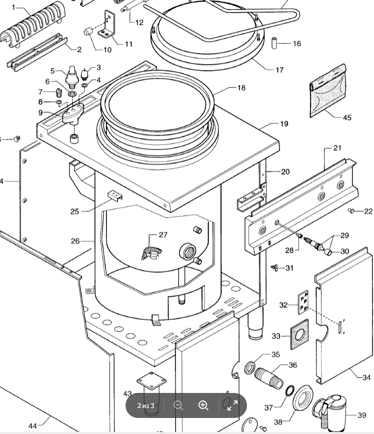Деталировка для Котёл варочный Electrolux 168130