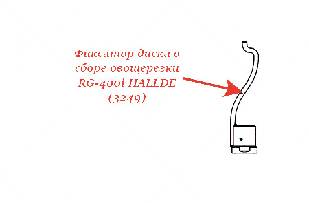 ФИКСАТОР ДИСКА В СБОРЕ для овощерезки Hallde