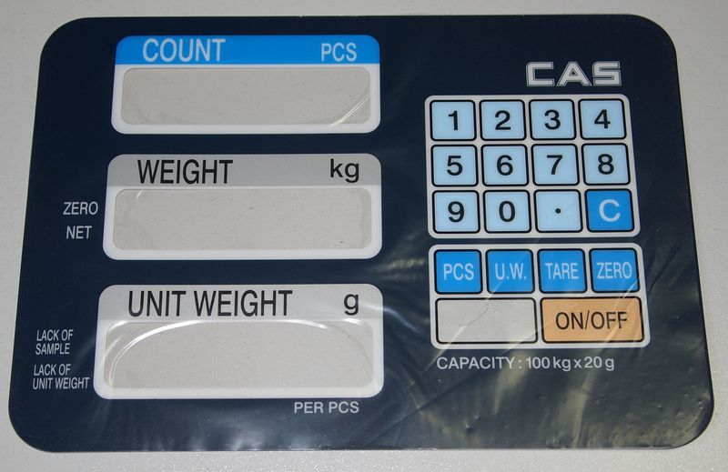 Накладка клавиатуры складских весов KEY BOARD PAD AC