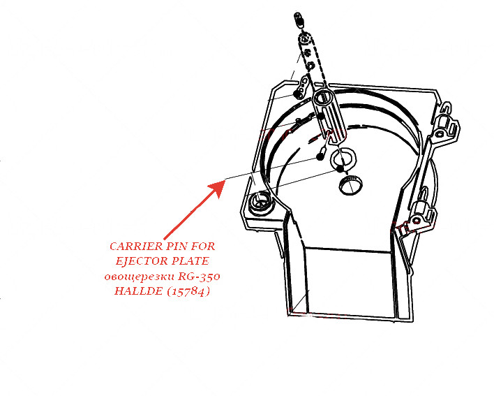 CARRIER PIN FOR EJECTOR PLATE для овощерезки Hallde