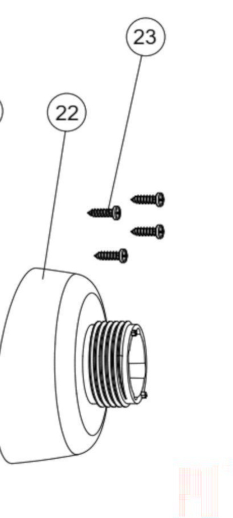 Крепление JAU насадки IB550 NEW -22+23