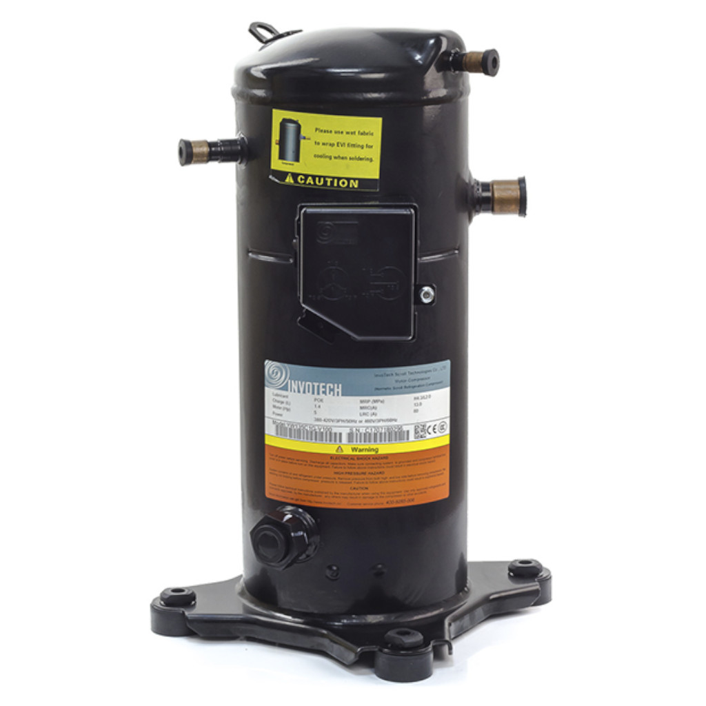 Компрессор YM60E1G-100 INVOTECH спиральный R404, 507 Пайка, смотровой глазок