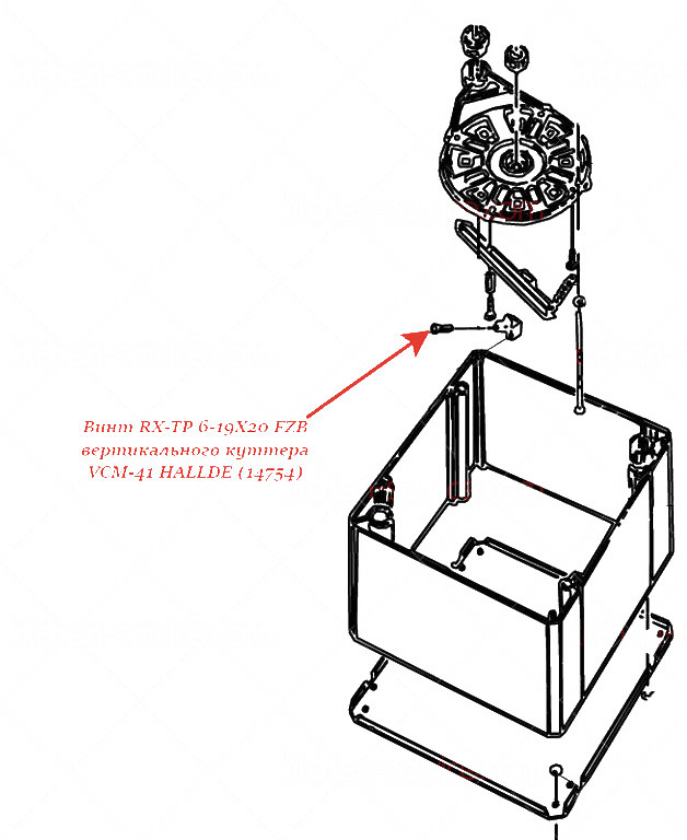 ВИНТ, RX-TP 6-19X20 FZB для куттера Hallde