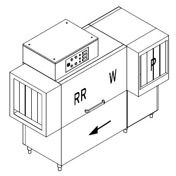 МАШИНА ПОСУДОМОЕЧНАЯ DIHR RX 184 LC DX+DDE+HR10+DR69